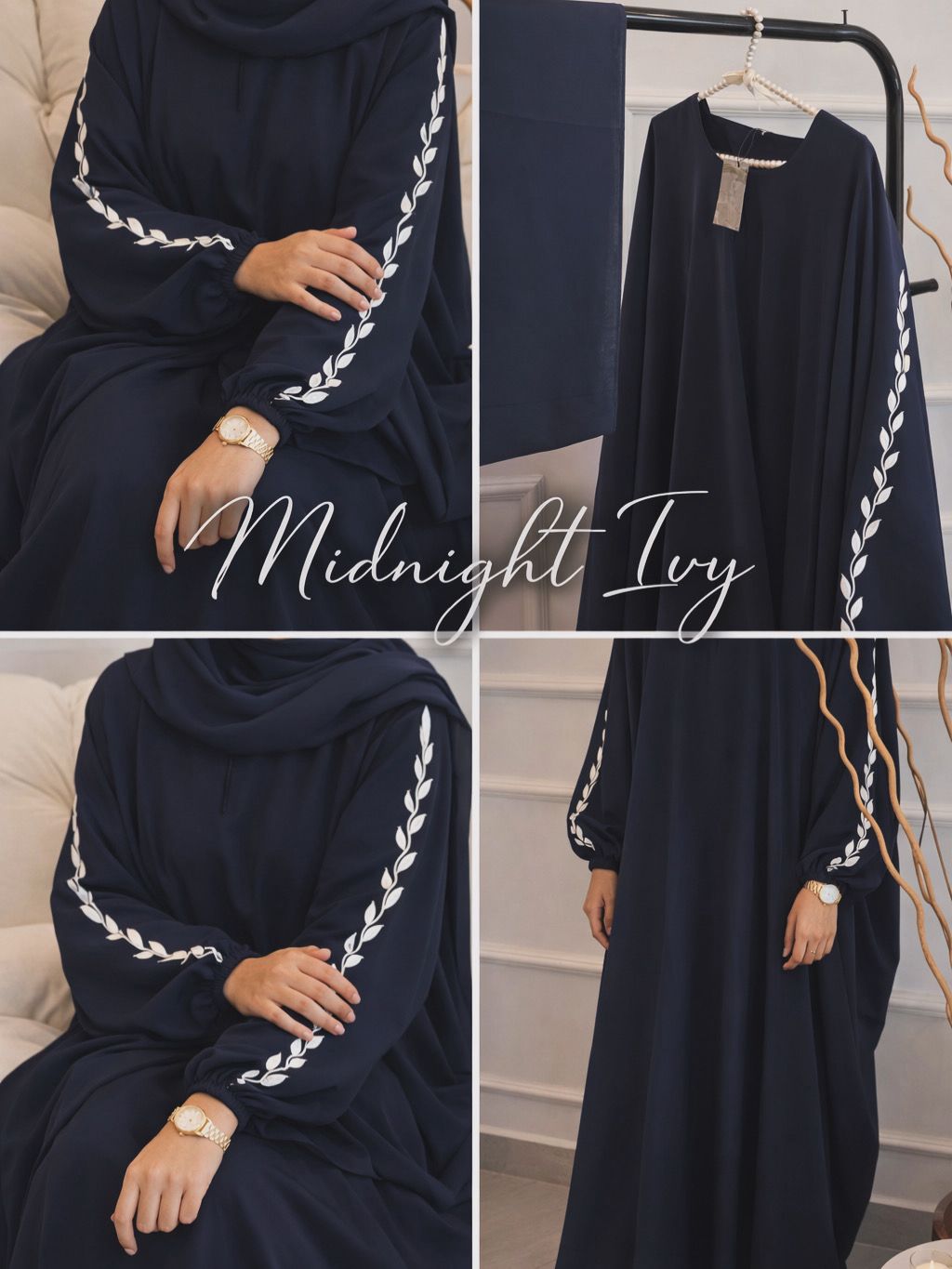 Midnight Ivy Abaya