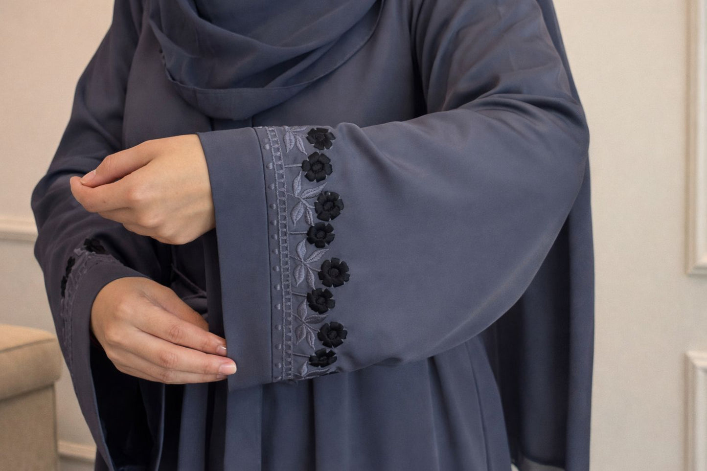 Luna Grey Abaya