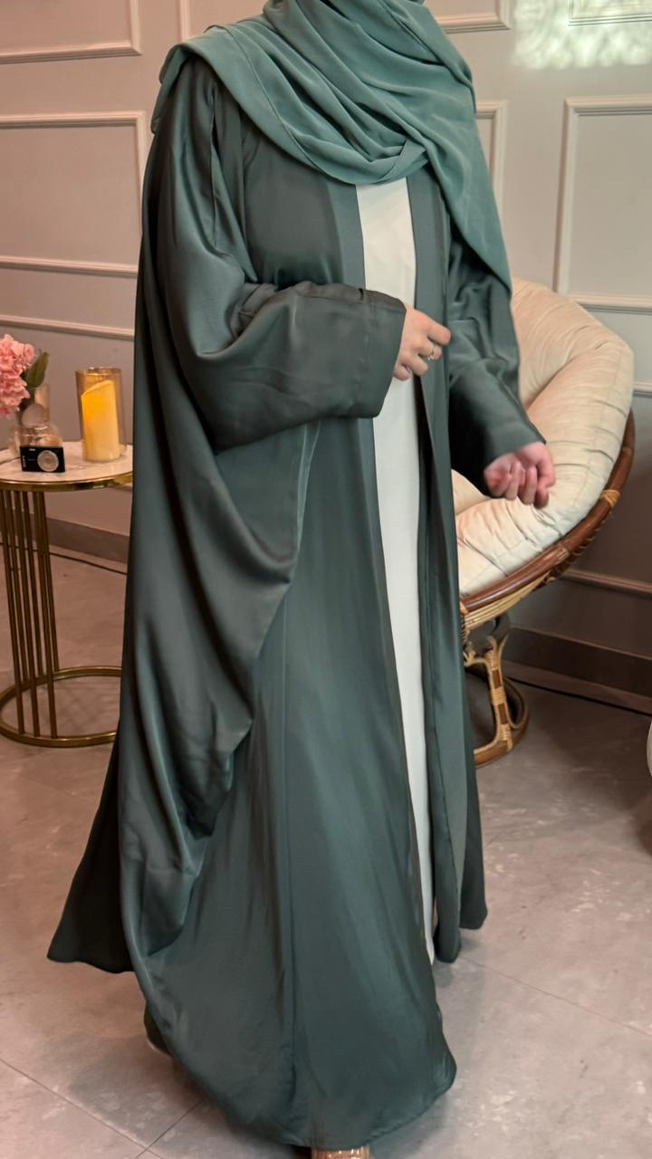 Silken Sage Abaya