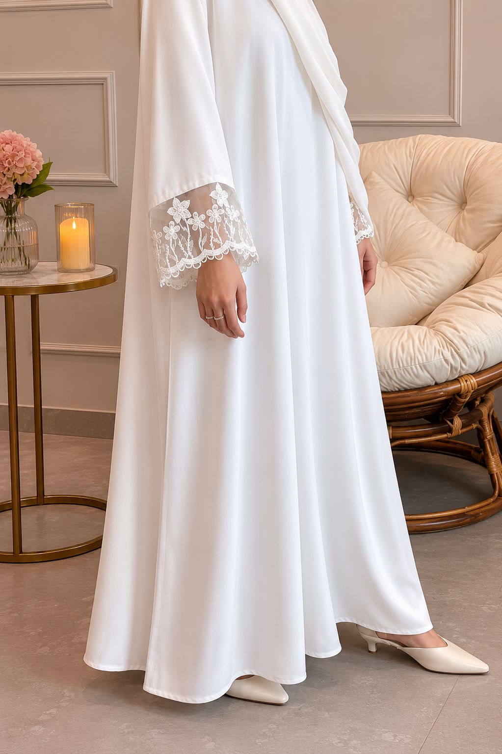 Pearl Veil Abaya