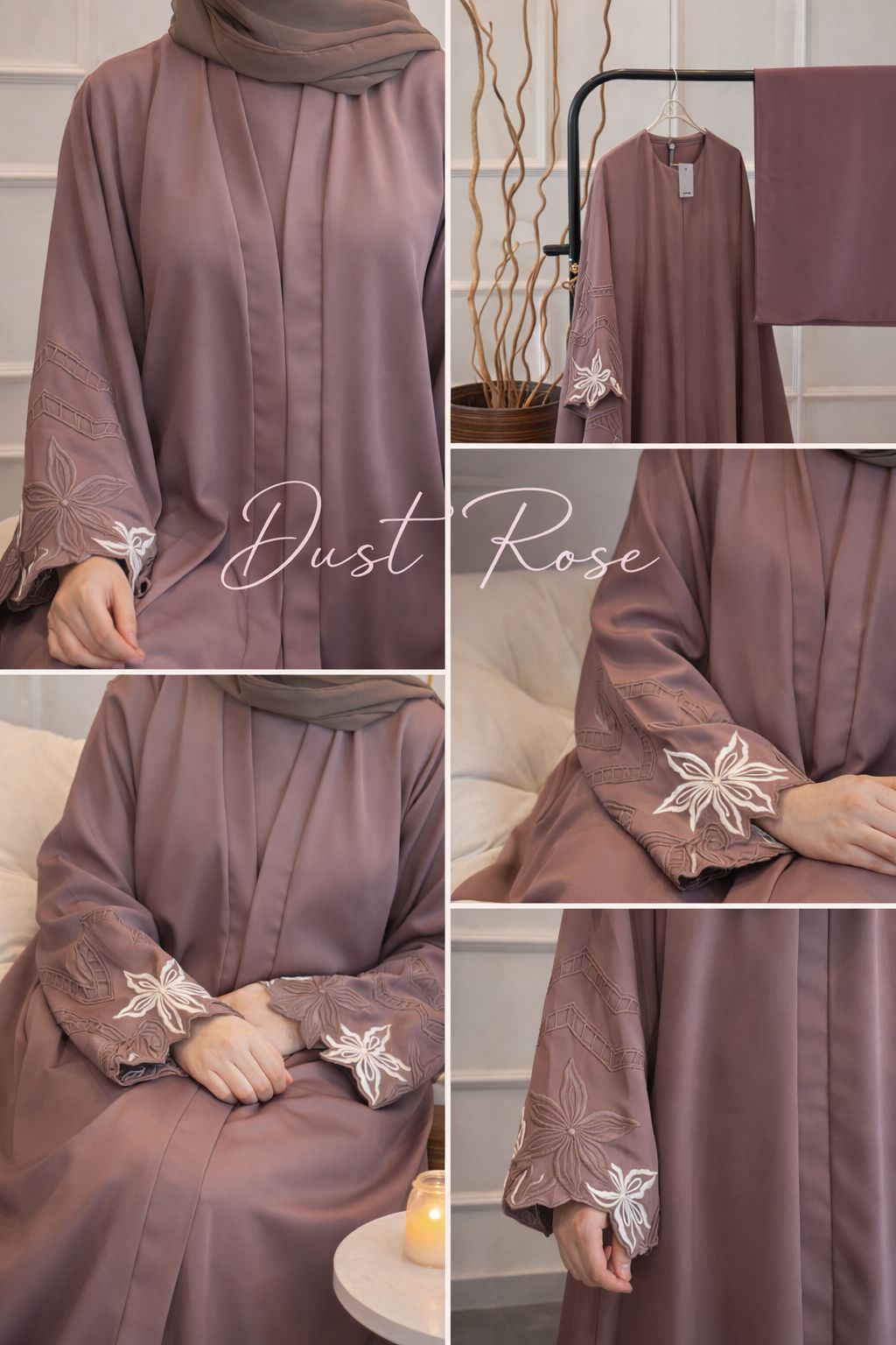 Dust Rose Abaya