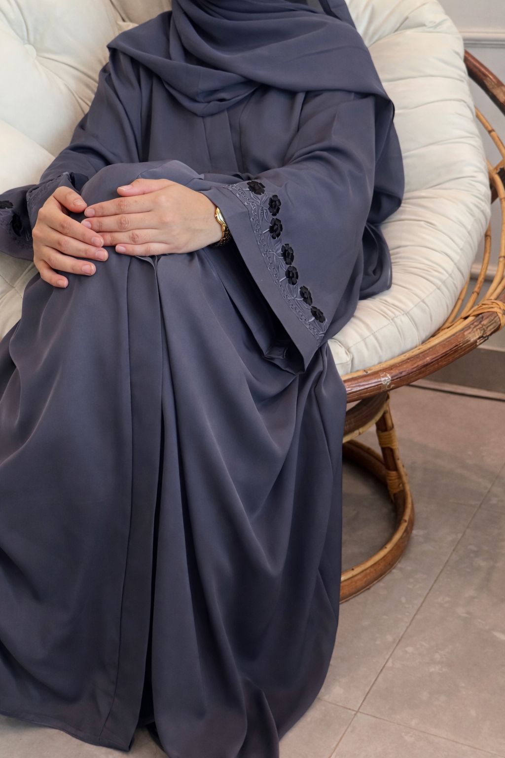 Luna Grey Abaya