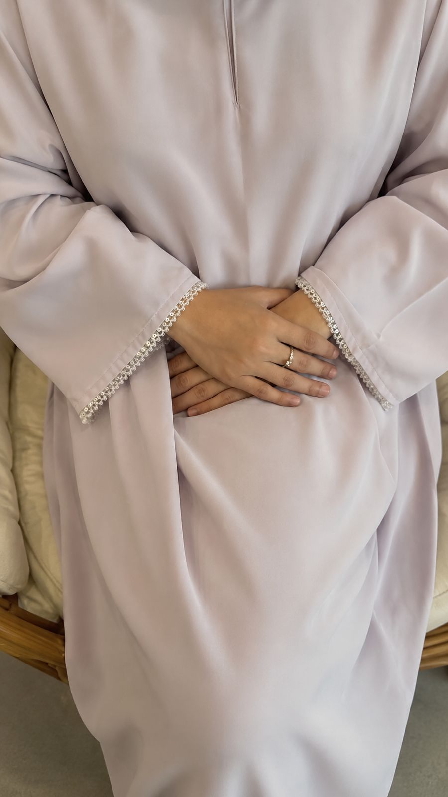 Lilac Haze Abaya