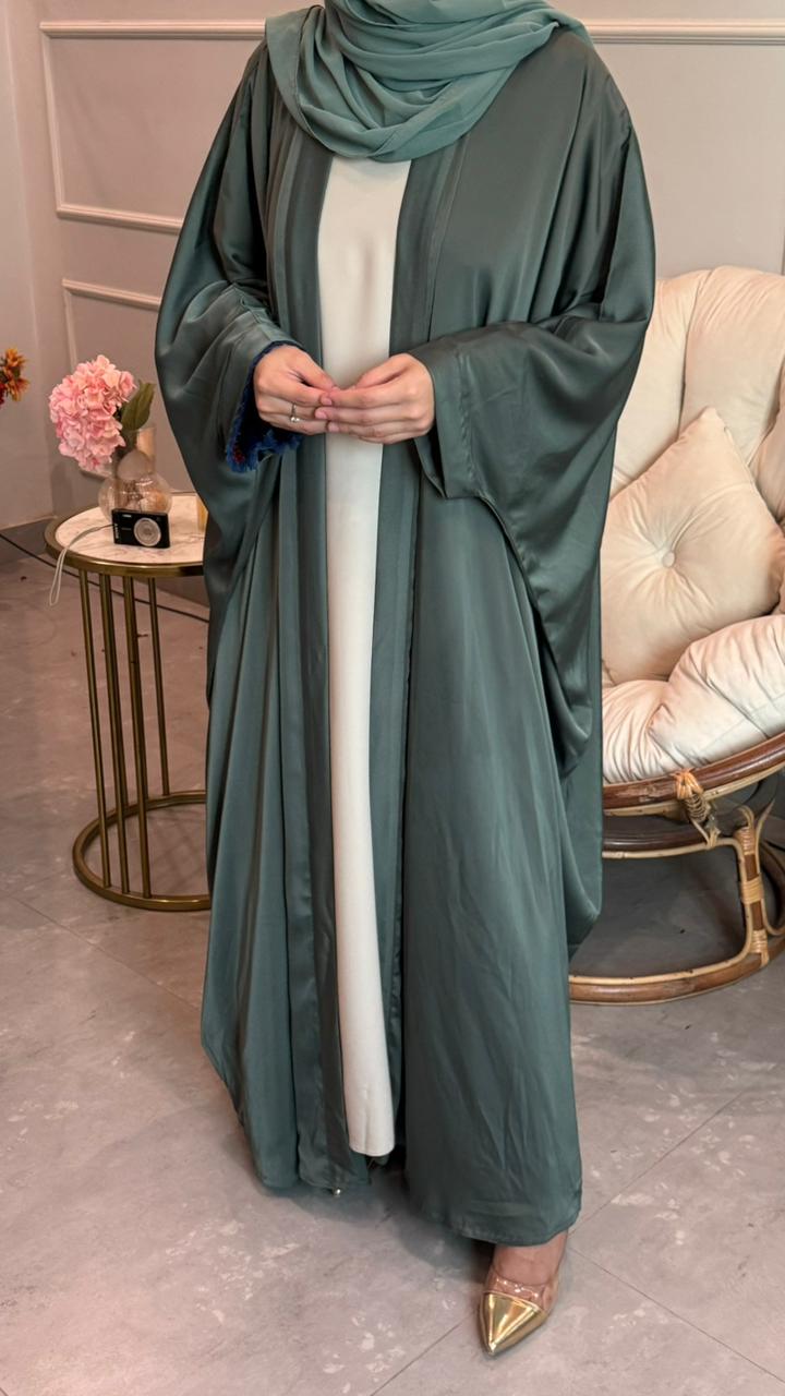 Silken Sage Abaya