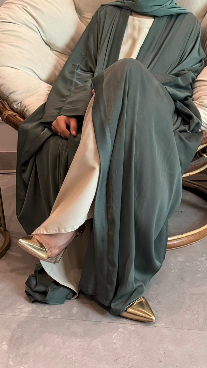 Silken Sage Abaya